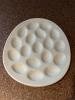 Ceramic Deviled Egg Plate with Napkin Holder - 2