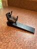 Frog Doorstop Cast Metal and Wood