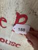 Hand Painted Wooden Red House Sign c. 1734-Style - 8