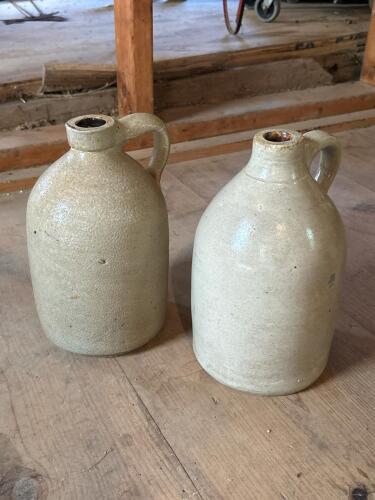 Pair of Vintage Stoneware Jugs