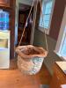Pair of Handcrafted Stoneware Hanging Planters - 5