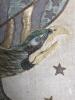 Framed Embroidered Patriotic Eagle Textile - 3