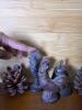 Small Cast Iron Animal and Pinecones - 3