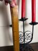 Wrought Iron Scrollwork Three-Arm Candelabrum - 4