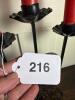 Wrought Iron Scrollwork Three-Arm Candelabrum - 5