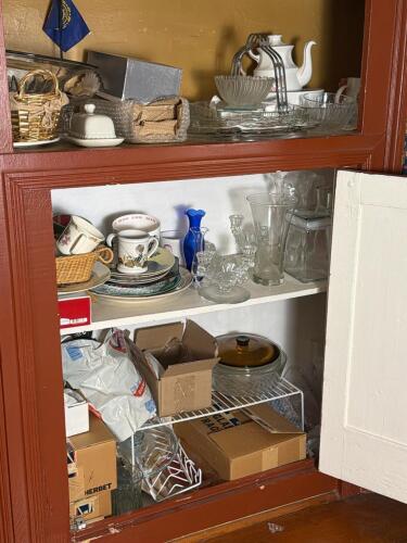 Cabinet Lot: Glassware, Vases and More!