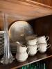 Mikasa Ivory China Richelieu Dinnerware Set and Hutch Contents - 9