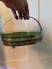 Green Uranium Glass Divided Relish Dish - 3