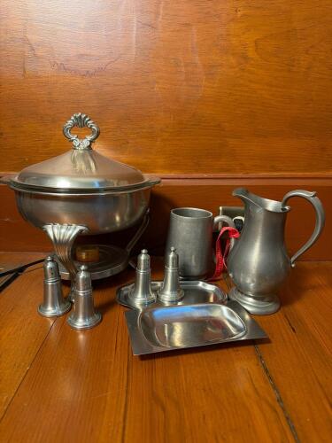 Assorted Pewter Tableware