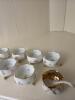Porcelain Footed Open Salts with Mother-of-Pearl Spoons - 3