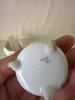 Porcelain Footed Open Salts with Mother-of-Pearl Spoons - 8