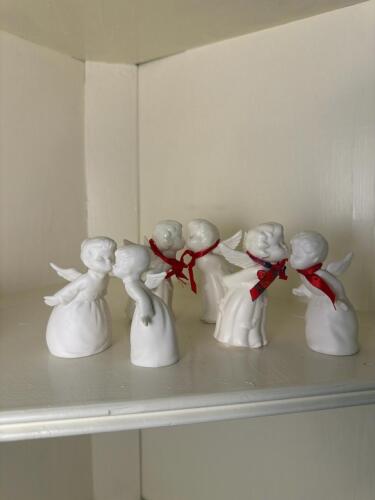 Porcelain Angel Figurines Napcoware and Schmid Bros Japan