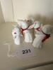 Porcelain Angel Figurines Napcoware and Schmid Bros Japan - 6