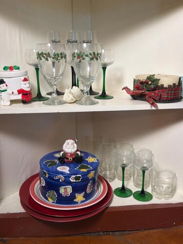 Christmas Glassware and Holiday Ceramics
