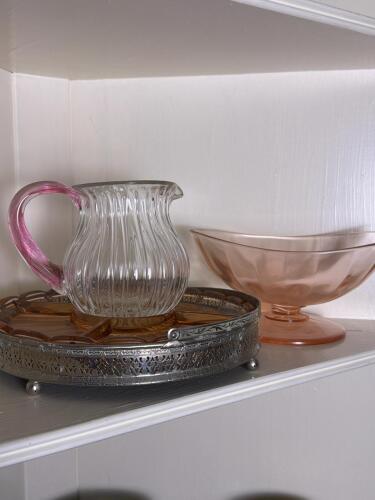 Depression Glass and Pitcher