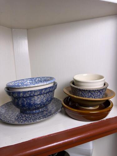 Assorted Stoneware Including Brannum Brothers Pottery Bowls