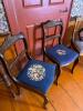 Victorian-Style Needlepoint Side Chairs and Cane Seat Chair - 2