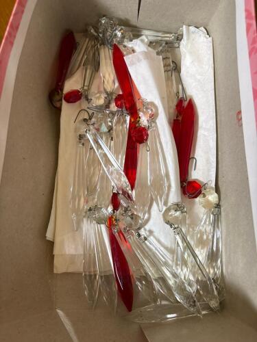 Vintage-Style Faceted Glass Chandelier Prisms Assortment