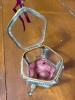 Antique-Style Glass and Brass Jewelry Caskets with Tufted Liners - 5