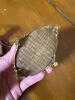 Antique-Style Glass and Brass Jewelry Caskets with Tufted Liners - 7