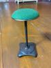 Antique Hat Stand With Green Felt Top and Cast Iron Base