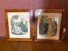 13"x15" Framed La Mode Illustr&eacute;e Prints in Victorian-Style