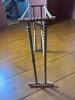 Antique-Style Wooden Towel Rack With Turned Spindle Sides - 2