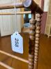 Antique-Style Wooden Towel Rack With Turned Spindle Sides - 6