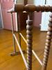Antique-Style Wooden Towel Rack With Turned Spindle Sides - 7