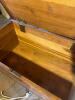 Cedar Storage Chest With Brass Hinges - 4