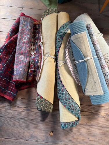 Assorted Area Rugs in Braided and Oriental-Style Designs