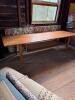 Mid-Century Modern Coffee Table with Caned Shelf