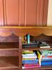 Wooden Bookcases With Scalloped Trim - 8