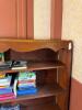 Wooden Bookcases With Scalloped Trim - 9