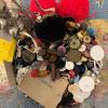 HUGE Assortment of Buttons & Yarn in Glass Jar - 5
