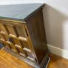 Paneled Wood Cabinet With Slate Top - 6
