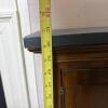 Paneled Wood Cabinet With Slate Top - 8
