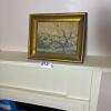 Framed Landscape Art in Impressionist Style, 10"x8" - 8