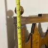 MCM Wood Headboard with Brass Detail - 6