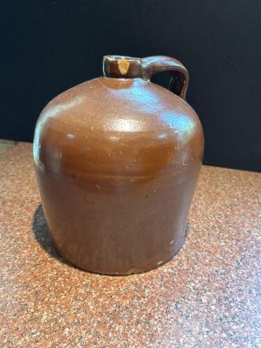 Antique Stoneware Jug With Handle