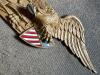 Painted Cast Metal American Eagle Wall Plaque - 4