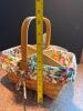 Longaberger Handwoven Divided Basket With Floral Liner - 7