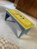 Painted Small Wood Bench by Carol Wright Sales - 3