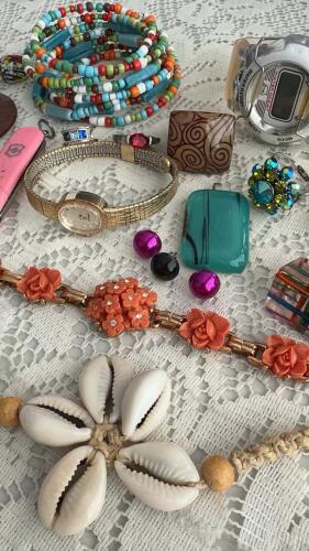 Assorted Costume and Fashion Jewelry with Watches and Swiss Army Knife