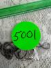 Sterling Silver Rope Chain Necklace and Sterling Silver Rings - 9