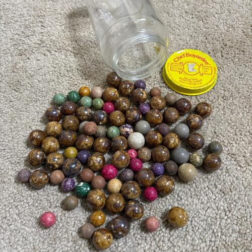 Vintage Clay Marbles Assortment
