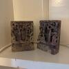 Pair of Asian-Style Carved Stone Bookends - 3