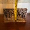 Pair of Asian-Style Carved Stone Bookends - 10