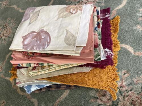 Assorted Cloth Placemats and Napkins