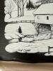 Covered Bridge Winter Scene Slate Wall Plaque - 5